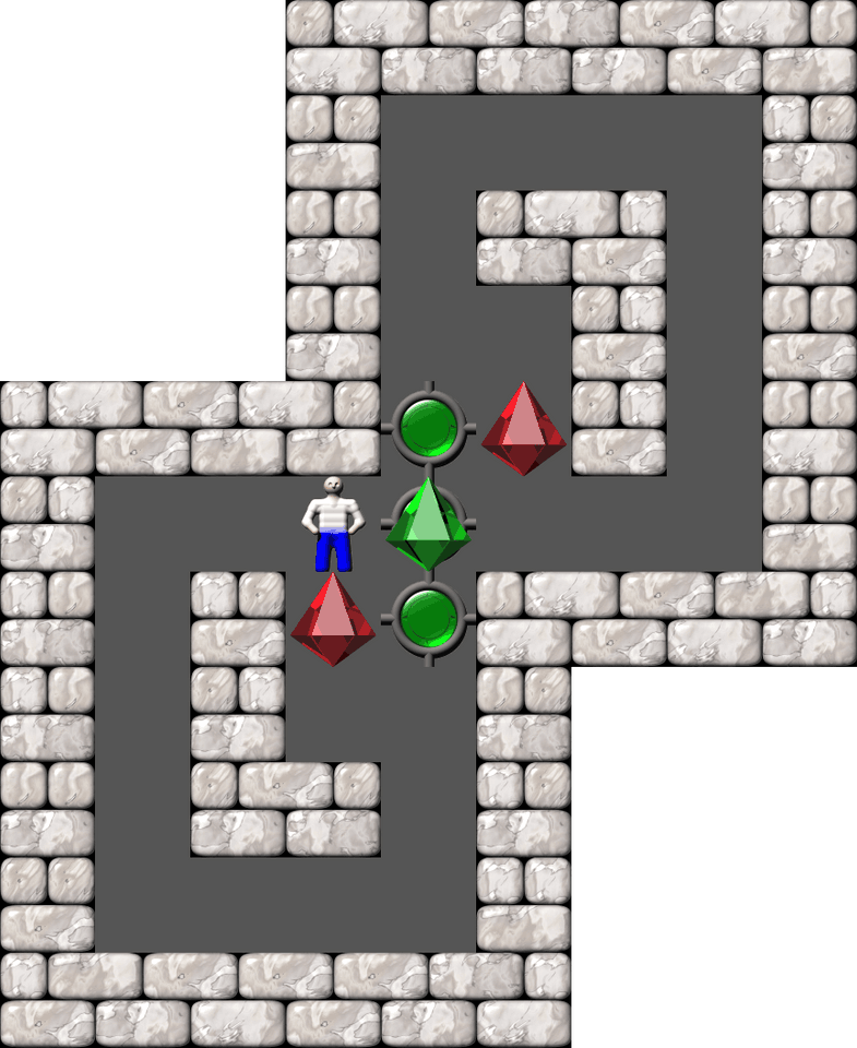 Sokoban Square Dance level 2